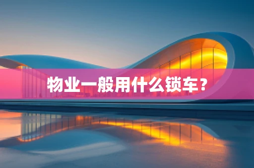 物业一般用什么锁车？
