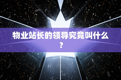 物业站长的领导究竟叫什么？