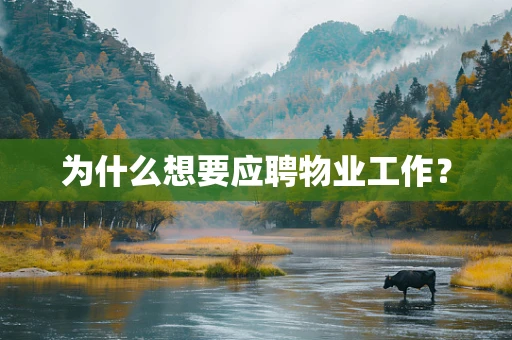 为什么想要应聘物业工作？