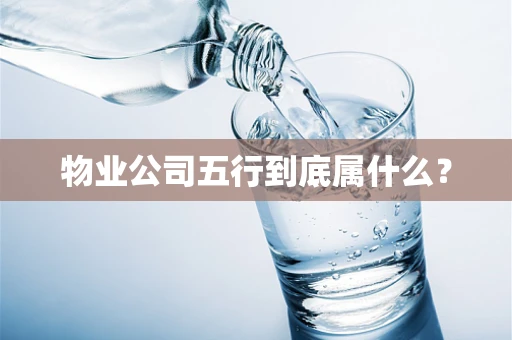 物业公司五行到底属什么？