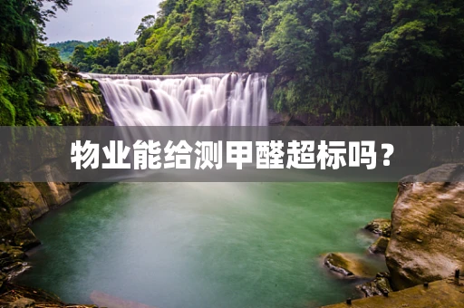 物业能给测甲醛超标吗？