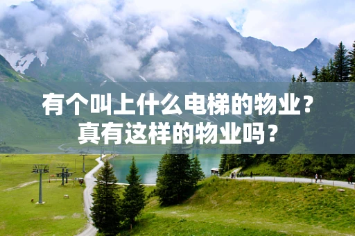有个叫上什么电梯的物业？真有这样的物业吗？