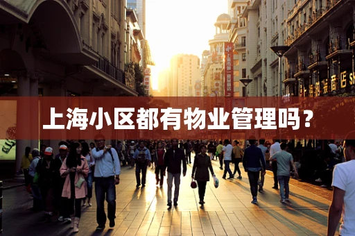 上海小区都有物业管理吗？