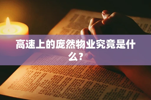 高速上的庞然物业究竟是什么？