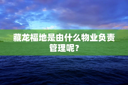 藏龙福地是由什么物业负责管理呢？