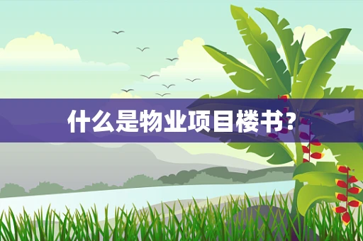 什么是物业项目楼书？