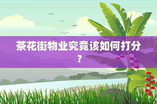 茶花街物业究竟该如何打分？