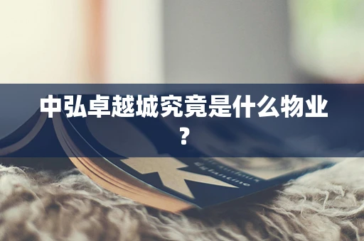 中弘卓越城究竟是什么物业？