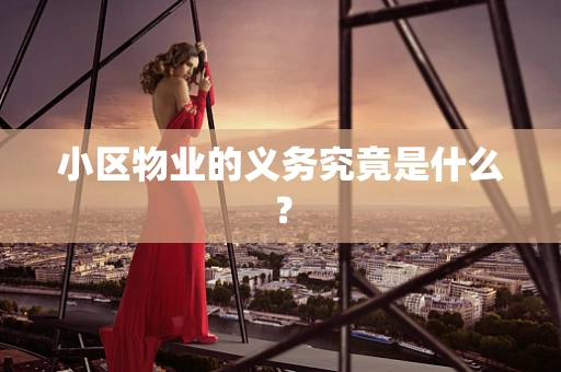 小区物业的义务究竟是什么？