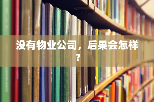 没有物业公司，后果会怎样？