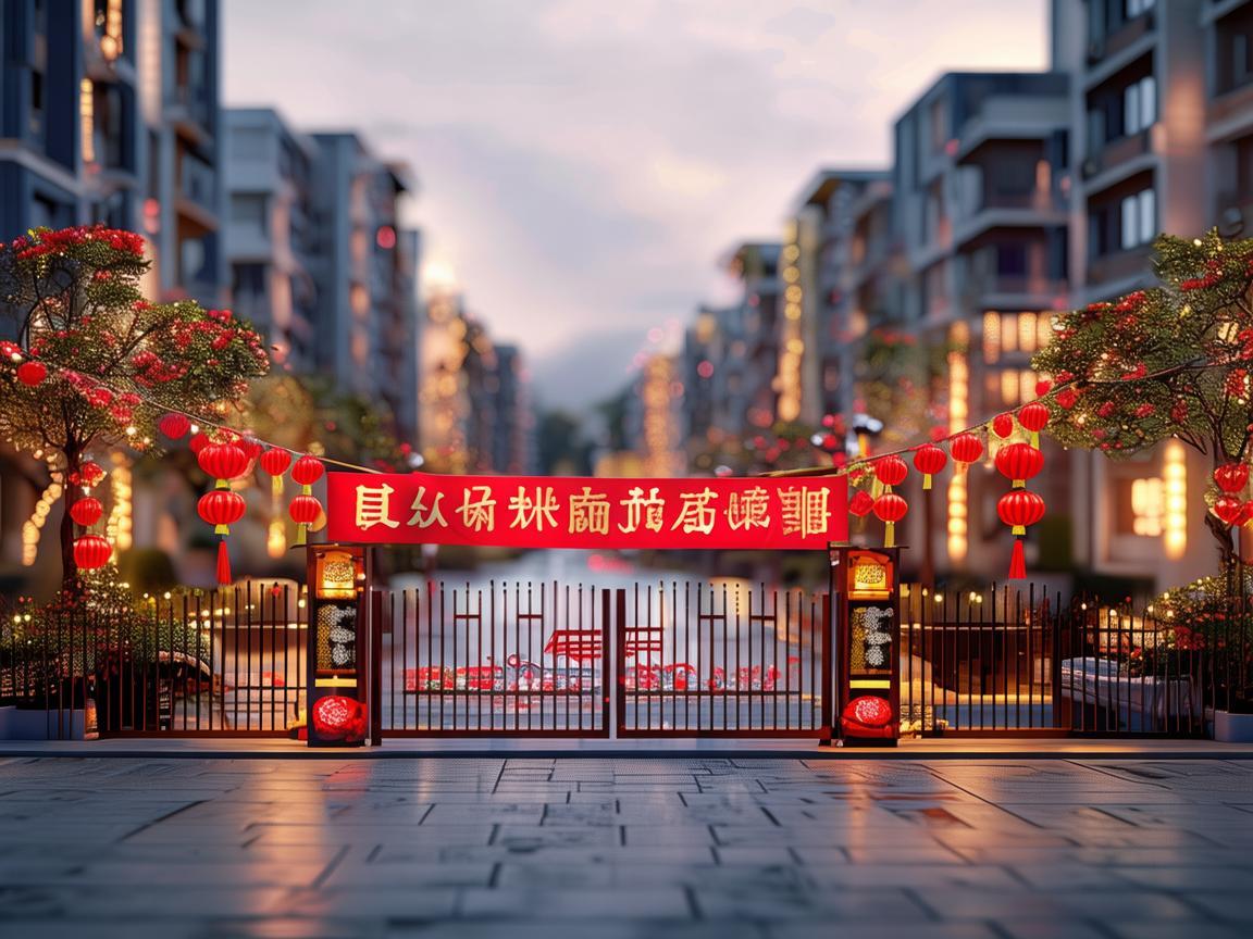 元旦小区物业该发什么通知呢？
